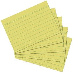 Fiches herlitz a5 jaune