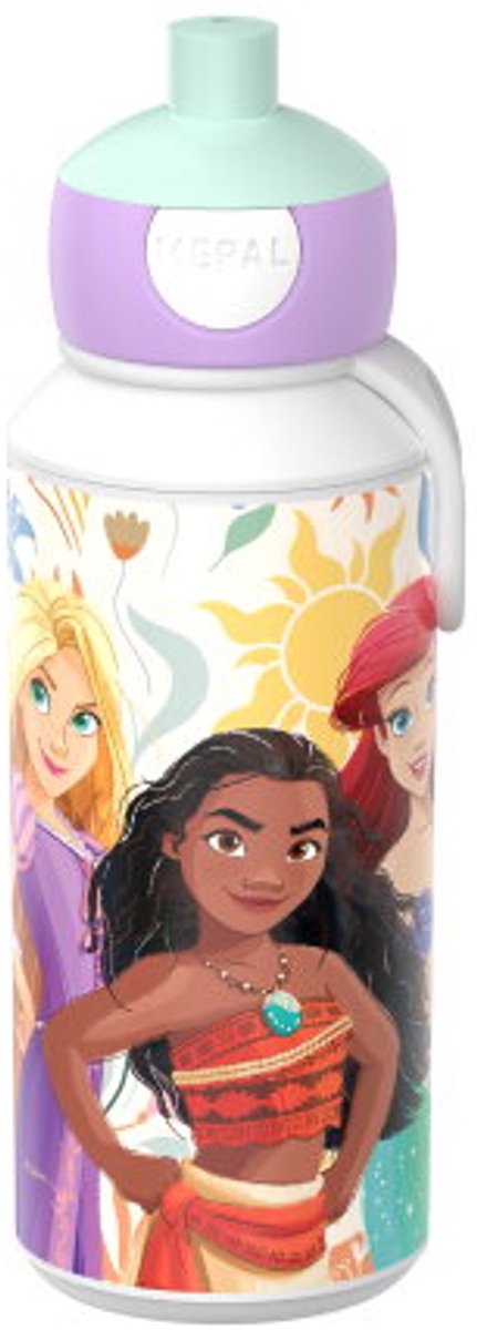 Gourde pop-up Mepal Campus - 400 ml - se ferme bien - gobelet pour enfants - puissance princesse