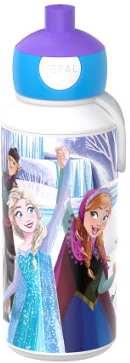 Gourde pop-up Mepal Campus - 400 ml - se ferme bien - gobelet pour enfants - amis la Reine des neiges
