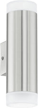 Eglo riga-led - éclairage extérieur - applique - 2 lumières - acier inoxydable - finition satinée