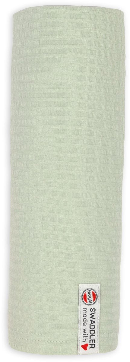 Lange Lodger - tissu hydrophile xl - vert - 120x120cm - coton seersucker - couche hydrophile