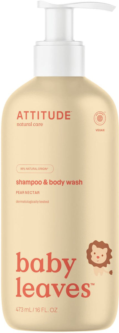 Attitude 2 en 1 ShampoingNettoyant pour le corps Bébé