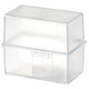 Boîte avec classeurs de cartes han a7 12,1 x 7,4 x 10,1 cm transparent pour 300 cartes