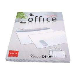 Enveloppes elco office c4 229 x 324 mm 100 g/m² 25 pièces
