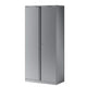 Armoire 2 portes bisley 4 étagères argent