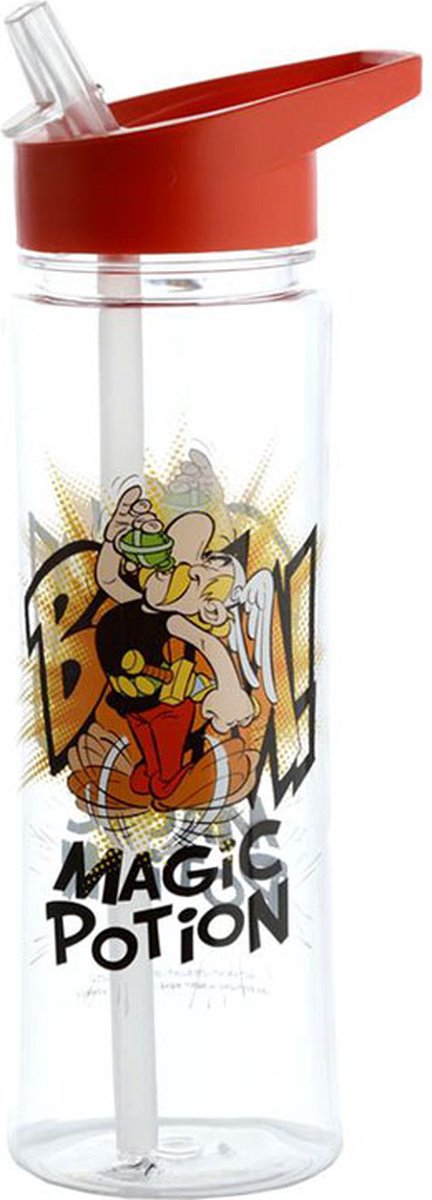 Bouteille d'eau ecozen potion magique Astérix 550ml paille rabattable