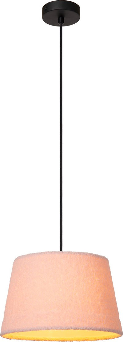 Lucide laineux - suspension - ø 28 cm - 1xe27 - rose