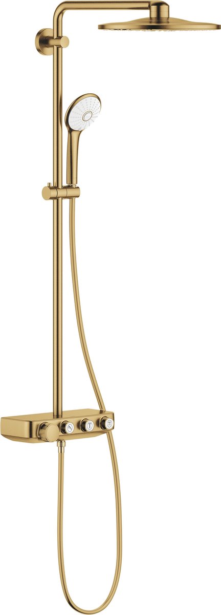Douche de pluie Grohe euphoria smartcontrol 310 - ø 31 cm - cooltouch - fixation rapide - cool Sunrise brossé - 26507gn0