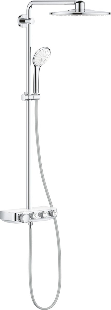 Douche de pluie Grohe euphoria smartcontrol 310 duo - ø 31 cm - montage mural réglable - blanc lune