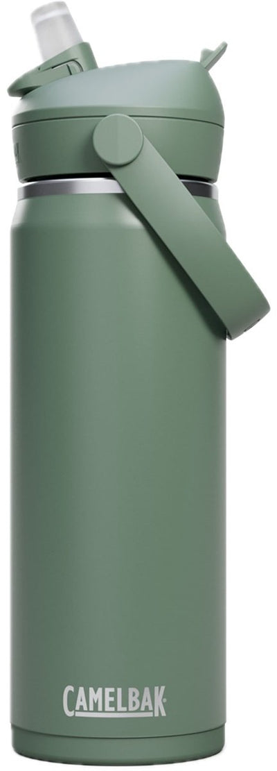 Gourde Camelbak Thrive Flip Straw - 600 ml - acier inoxydable - avec paille - bouteille d'eau isolante - vert