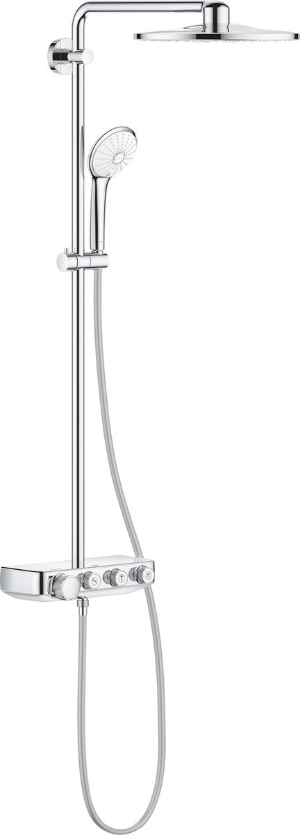 Douche à effet pluie Grohe euphoria smartcontrol 310 duo - ø 36 cm - avec mitigeur thermostatique et étagère - avec technologie cool touch - chrome