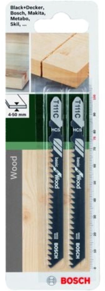 Bosch - lame de scie sauteuse hcs, t 111 c basic pour le bois