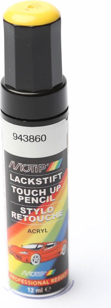 Motip 943860 - stylo peinture automobile - jaune - 12 ml