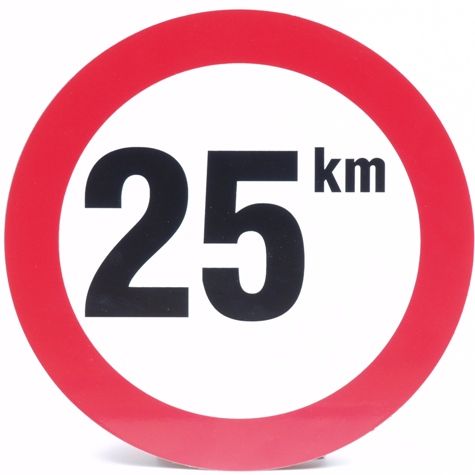 Panneau 25 km pu