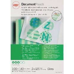 Pochettes de plastification gbc a3 303x426mm 2 x 125 (250) microns