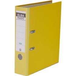 Ordner elba rado jaune brillant a4 500 feuilles de carton polypropylène