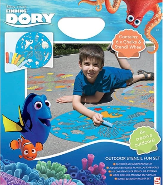 Disney Finding Dory Truewalk Chalk avec de grands modèles à dessiner dans la rue