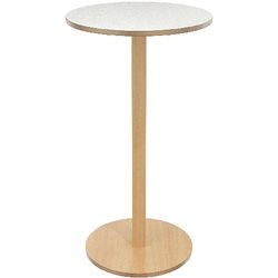 Table haute paperflow boisé