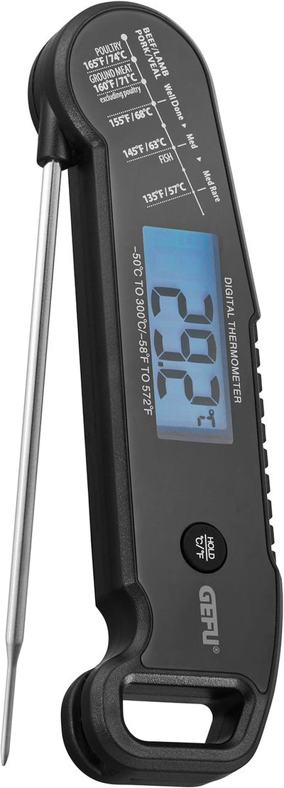 Thermomètre à viande numérique Gefu aurema – sonde pliable – −50 °c à 300 °c – Four BBQ