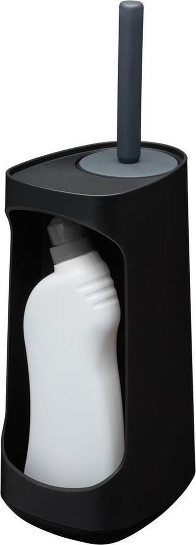 Tiger tess - brosse WC avec support - compartiment de rangement - autoportante - avec brosse swoop® flexible - noir anthracite
