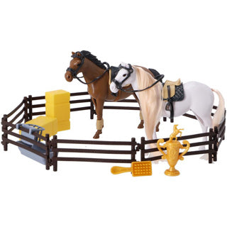 Jeu de chevaux avec accessoires