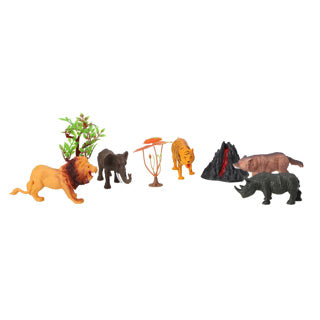 Ensemble d'animaux sauvages 8 pièces