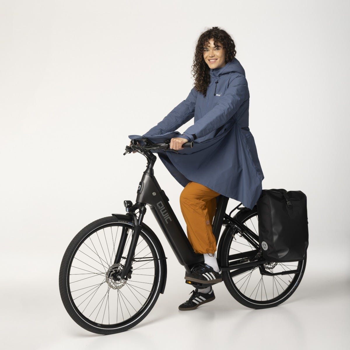 Seq ii imperméable d'hiver urbain extérieur dames denim bleu