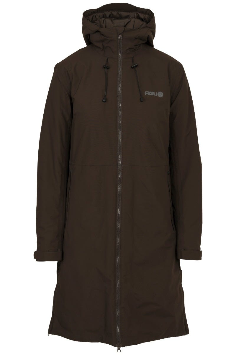 Seq ii imperméable d'hiver urbain extérieur dames café moulu