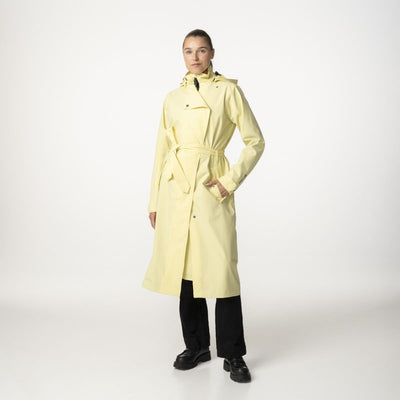 Puch trench-coat long imperméable urbain extérieur dames brume dorée