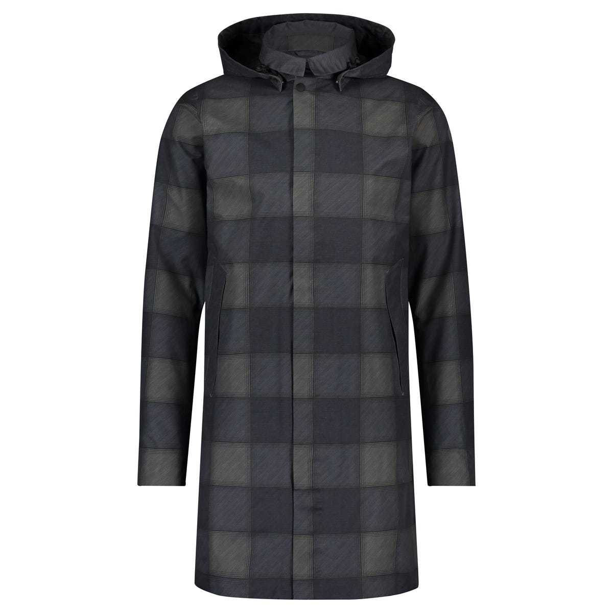 Pic mac imperméable urban outdoor homme carreaux vert marine