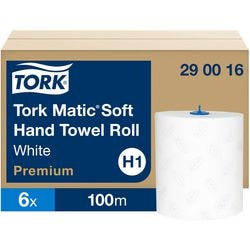Rouleau de serviettes Tork 2 couches blanc h1 290016 (6 rouleaux)