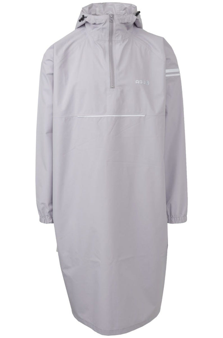 Agu poncho de pluie à manches longues urbain extérieur lilas poussiéreux
