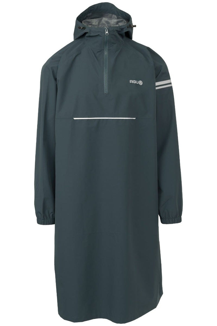 Agu poncho de pluie à manches longues urbain extérieur vert d'eau profonde