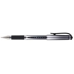 Stylo gel Imp Mitsubishi Uni-Ball Act 1535, prise confortable, capuchon moyen 0.6mm noir