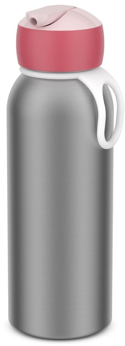Mepal Gourde isotherme flip-up campus - 350 ml - 12 heures froides 4 heures chaudes - gourde avec paille pour enfants - rose froid