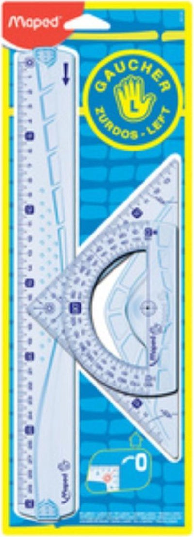 Kit géométrique de bureau Maped 30 cm 3 pièces pour gauchers