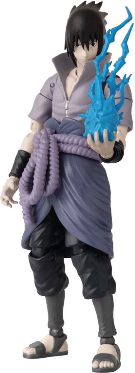 Bandai - Héros d'anime - figurine Sasuke Uchiha - Naruto Shippuden - figurine d'action héros d'anime 17 cm - sous licence officielle Manga Naruto - figurine d'action Sasuke - jouet enfant 4+ - 36902