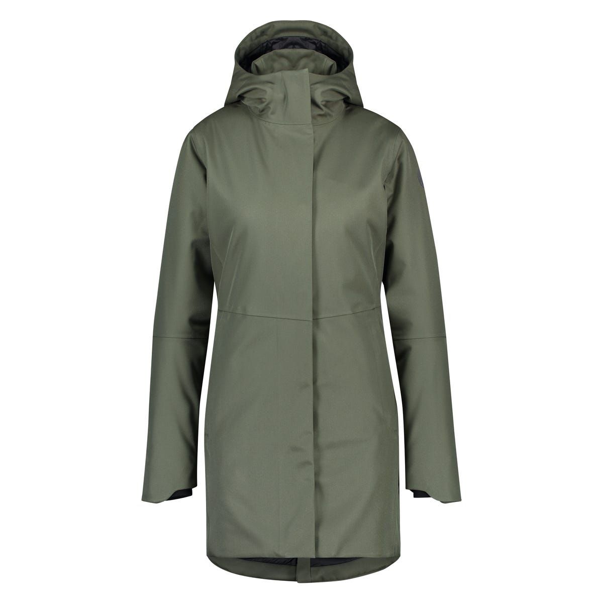 Imperméable d'hiver propre urbain extérieur dames vert armée