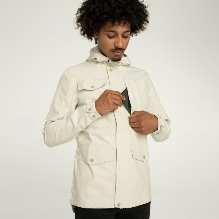 Imperméable à poche non teint pour hommes urbains et extérieurs