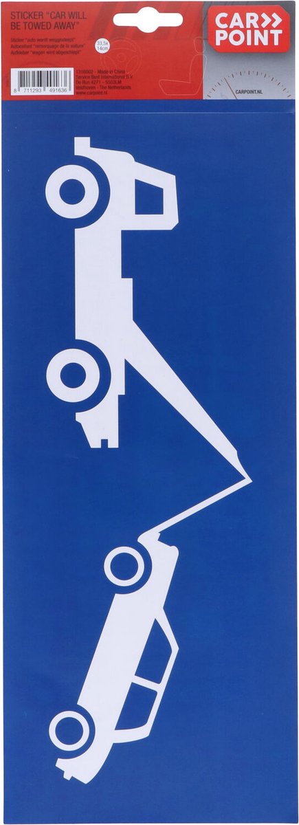 Autocollant Carpoint arrangement de remorquage 33,5x14cm