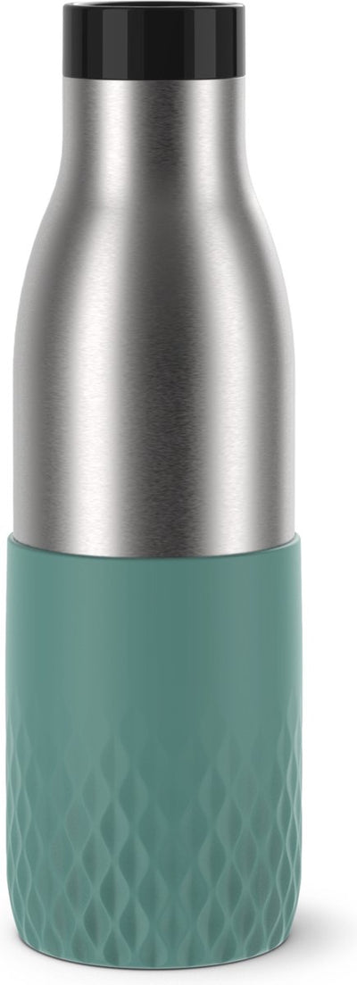 Tefal bludrop manchon n3110610 bouteille thermos - 500 ml - acier inoxydable - vert - isolant - anti-fuite
