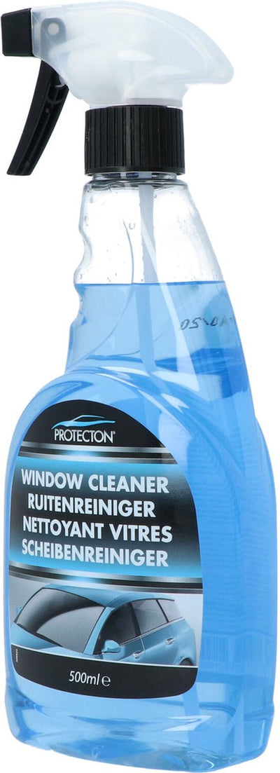 Nettoyant pour vitres Protecton - élimine sans effort les saletés d'insectes - pour vitres, rétroviseurs et phares de voiture - avec additif antibuée - sans danger pour la peinture - 500 ml