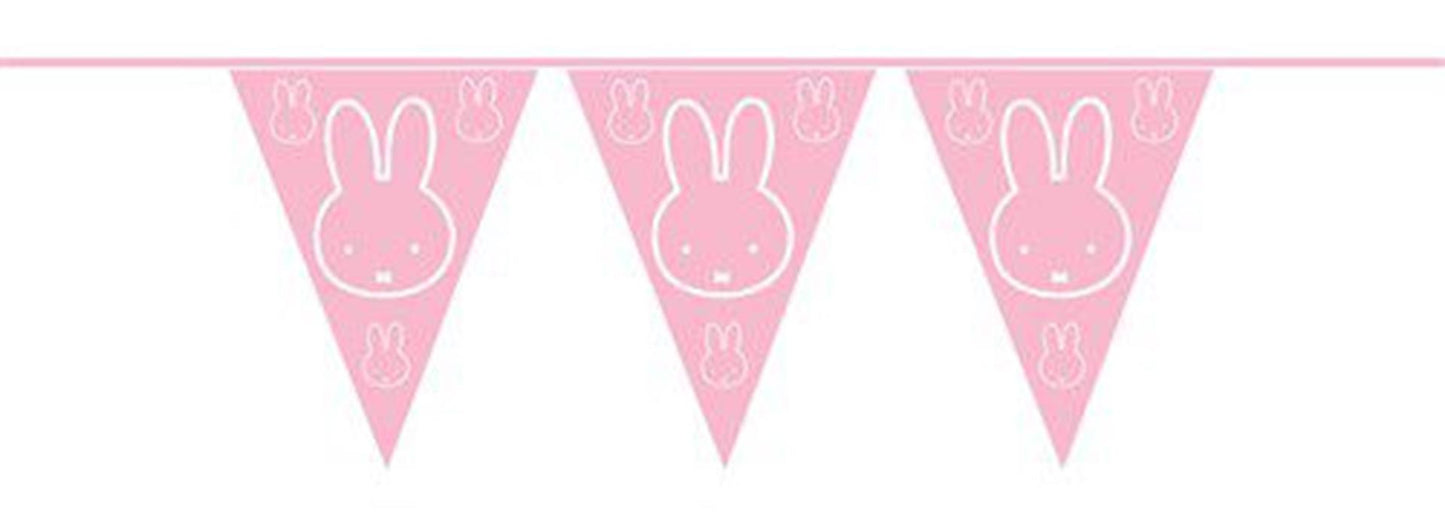 Ligne de drapeau Miffy Pink, 10mtr.