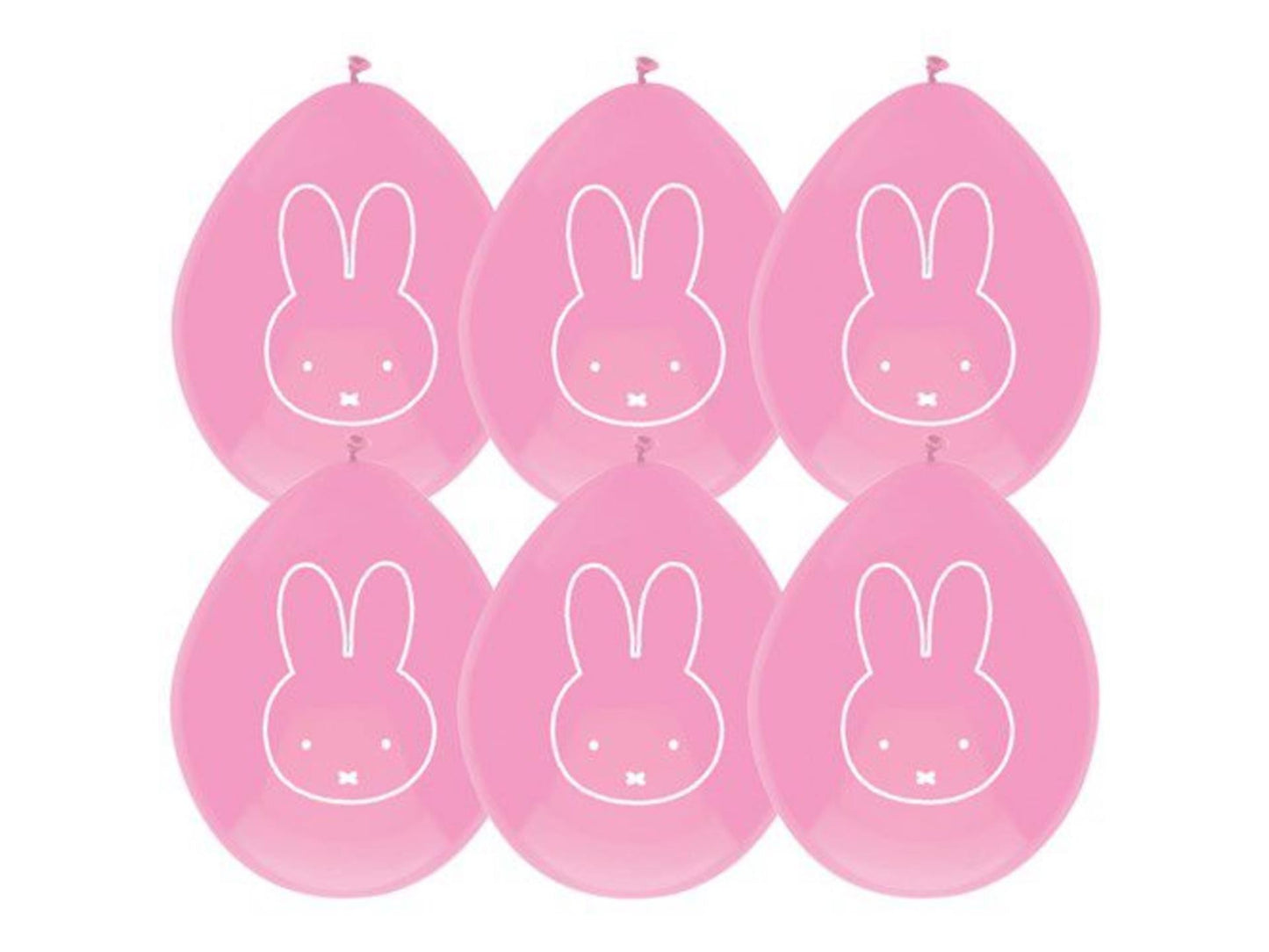 Ballons Miffy Pink, 6e.