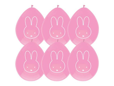 Ballons Miffy Pink, 6e.