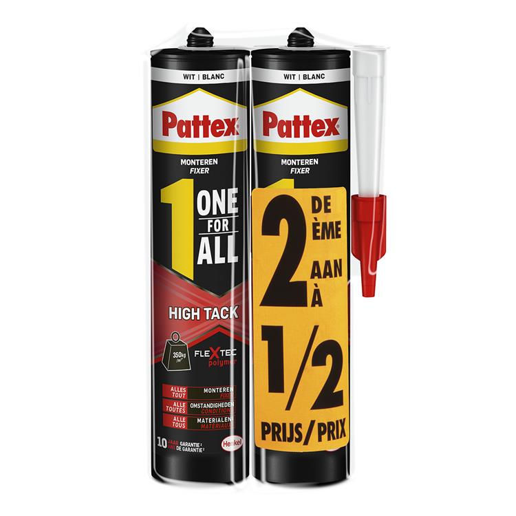 Pattex 1061881 - duopack un pour tous à haute adhérence 2e 1 2 prix | 6 pièces
