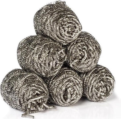 Starbright 1050770 - éponges en acier inoxydable 6 pièces 20 gr, star brillant | 6 pièces