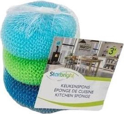 Starbright 1063303 - éponge à poêle en polyester 3 pièces sb | 6 pièces