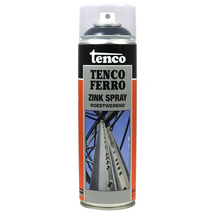 Tenco 1054662 - spray zinc ferreux 0,5 l. | 6 pièces
