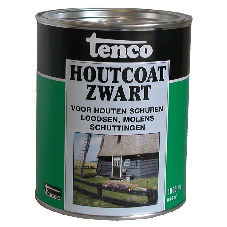 Tenco 1034388 - vernis à bois noir 1l | 3 pièces